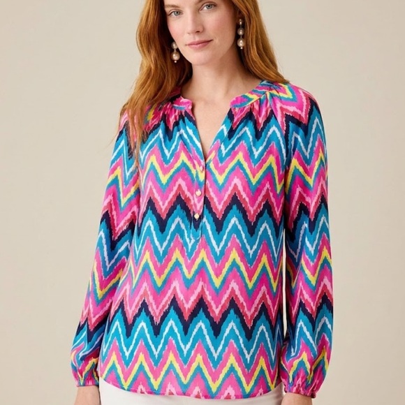 Lilly Pulitzer Silk Elsa Blouse - Picture 14 of 14